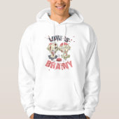 Zombies Liefde Is Brainy Halloween Hoodie (Voorkant)