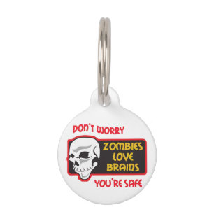 Zombies Love Brains Huisdierpenning