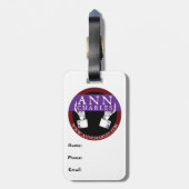 Zombies Love Girls van Ann Charles Bagagelabel (Achterkant verticaal)