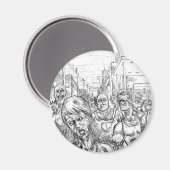 Zombiës! Magneet (Voorkant / Achterkant)