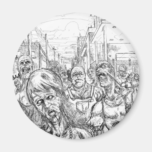 Zombiës! Magneet (Voorkant)