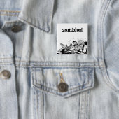 Zombiës met Pistolen Vierkante Button 5,1 Cm (In situ)