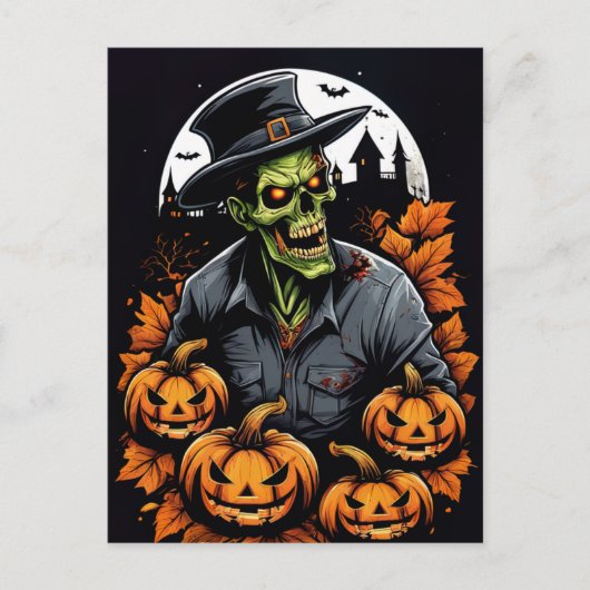 Zombie's nacht uit briefkaart (Voorkant)