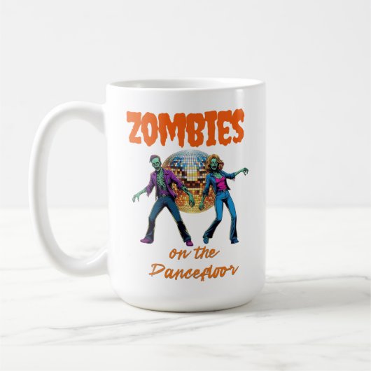 Zombies op de dansvloer koffiemok (Links)