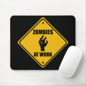 Zombiës op het werkbord - Muismatten (Met muis)