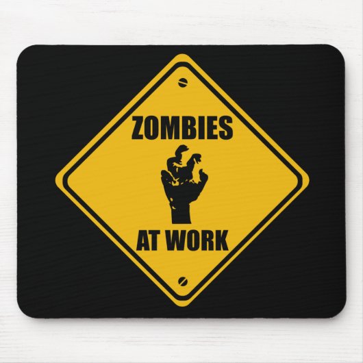 Zombiës op het werkbord - Muismatten (Voorkant)