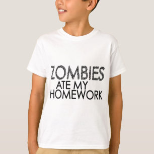 Zombiës op mijn thuiswerk t-shirt