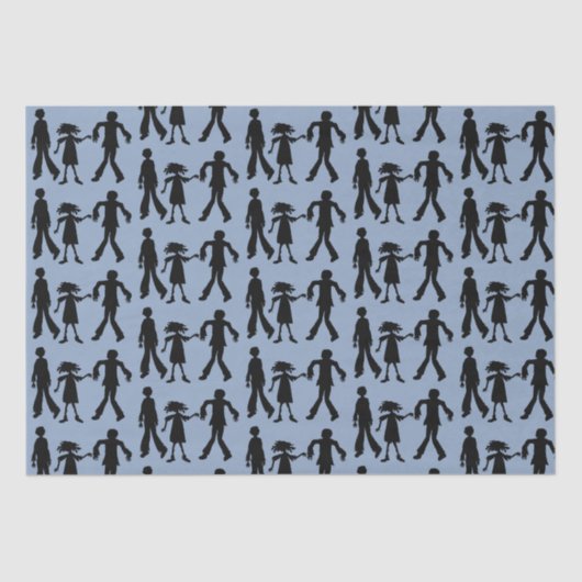 Zombies patterned Walking Dead Tissuepapier (Voorkant)