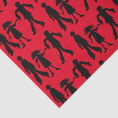 Zombies patterned Walking Dead Tissuepapier (Detail)