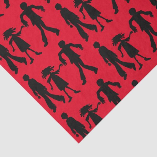 Zombies patterned Walking Dead Tissuepapier (Detail)