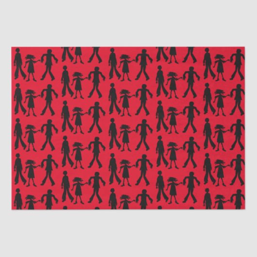 Zombies patterned Walking Dead Tissuepapier (Voorkant)
