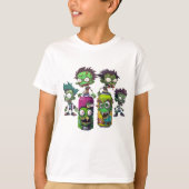 Zombies Pop Open Een blik verfrissende koel verlop T-shirt (Voorkant)