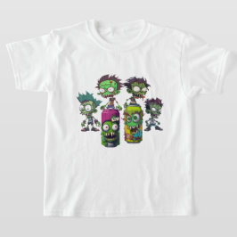 Zombies Pop Open Een blik verfrissende koel verlop T-shirt