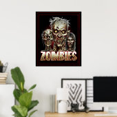 Zombies Poster (Thuiskantoor)