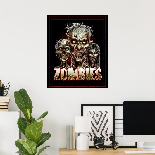 Zombies Poster (Thuiskantoor)