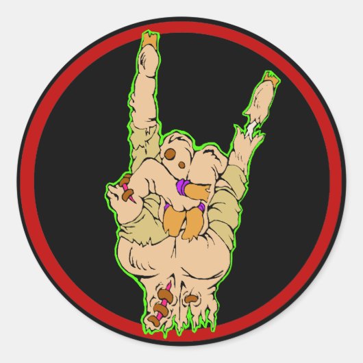 Zombies Rock sticker (oude versie) (Voorkant)