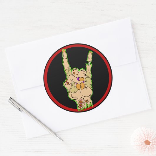 Zombies Rock sticker (oude versie) (Envelop)