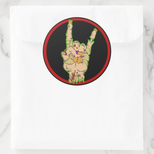 Zombies Rock sticker (oude versie) (Tas)