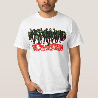 ZOMBIES - rode streep - wit shirt