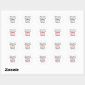 Zombies Ronde Sticker (Vel)