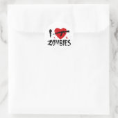 Zombies Ronde Sticker (Tas)