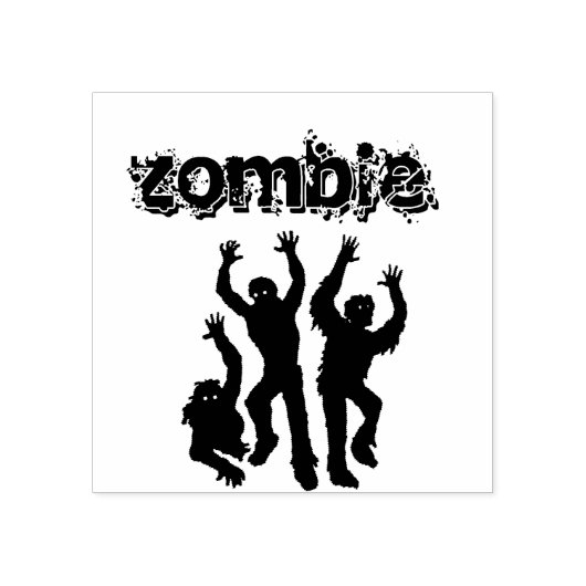 Zombies Rubberstempel (Afrduk)