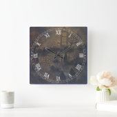 Zombies Square Roman Numeras Clock Vierkante Klok (Huis)