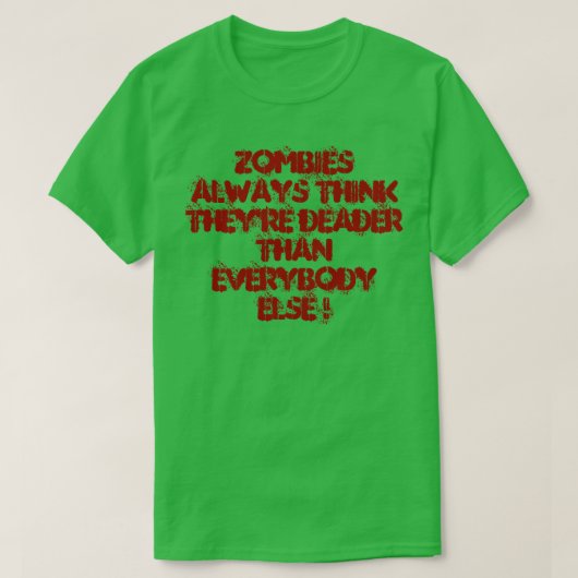 ZOMBIES T-SHIRT (Design voorkant)