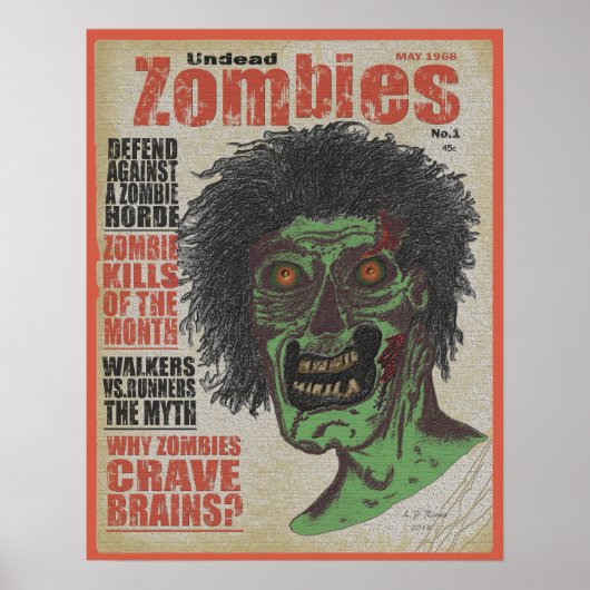 Zombies the Magazine undoods Poster (Voorkant)