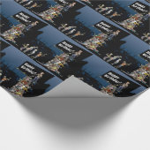 Zombies Tower Birthday Wrapping paper Cadeaupapier (Hoek)