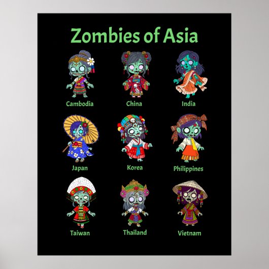 Zombies uit Azië Poster (Voorkant)