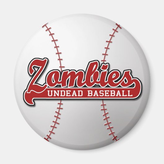 ZOMBIES Undead Honkbal - magneet (Voorkant)