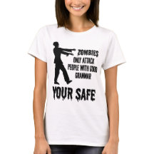 Zombies vallen alleen mensen aan met goede grammat