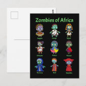 Zombies van Afrika Briefkaart (Voorkant / Achterkant)