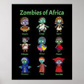 Zombies van Afrika Poster (Voorkant)