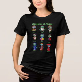 Zombies van Afrika Tri-Blend Shirt
