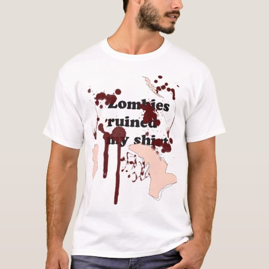 Zombies verpestten mijn shirt (Voorkant)