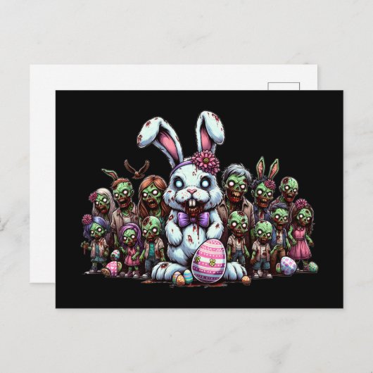 Zombies voor Pasen Briefkaart (Voorkant / Achterkant)