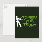 Zombies voor Trump Humor Briefkaart (Voorkant / Achterkant)