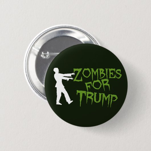 Zombies voor Trump Humor Ronde Button 5,7 Cm (Voorkant /achterkant)
