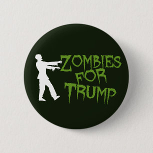 Zombies voor Trump Humor Ronde Button 5,7 Cm