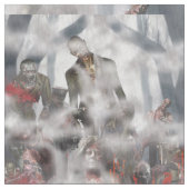 ZOMBIES! WALEN DOOD! PIMA COTTON FABRIC! STOF (Close Up)
