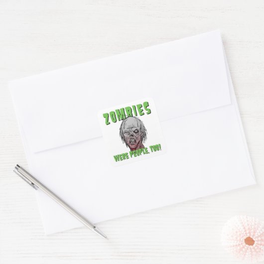 Zombies waren mensen, te Sticker (Envelop)
