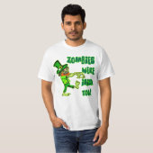 Zombies waren ook Iers! T-shirt (Voorkant volledig)