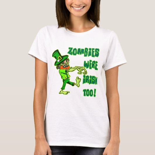 Zombies waren ook Iers! T-shirt (Voorkant)