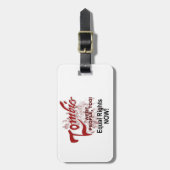 zombies waren ook mensen bagagelabel (Voorkant verticaal)