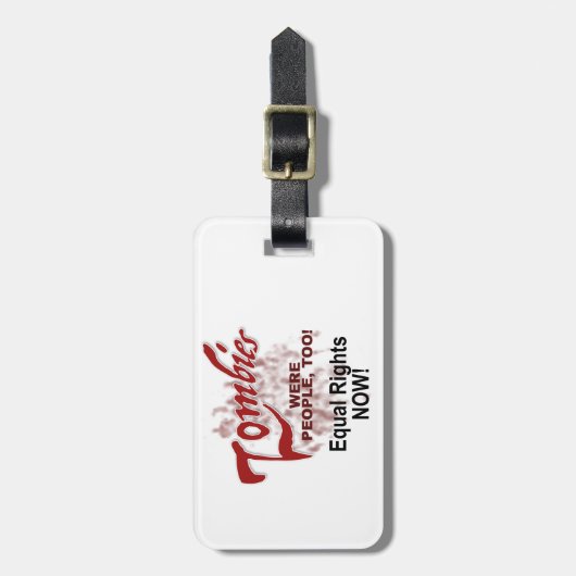 zombies waren ook mensen bagagelabel (Voorkant verticaal)