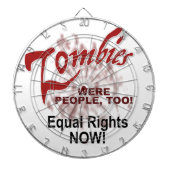 zombies waren ook mensen dartbord (Voorkant)