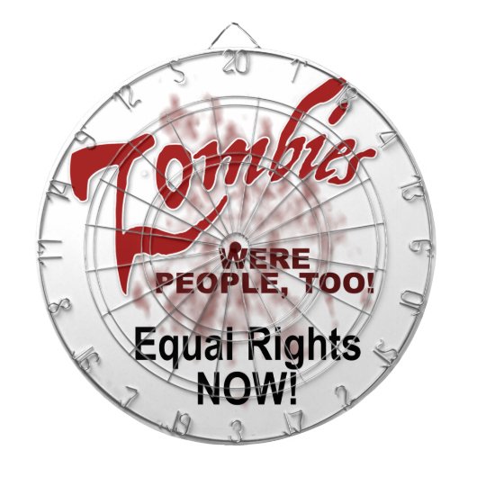 zombies waren ook mensen dartbord (Voorkant)