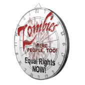 zombies waren ook mensen dartbord (Voorkant Rechts)